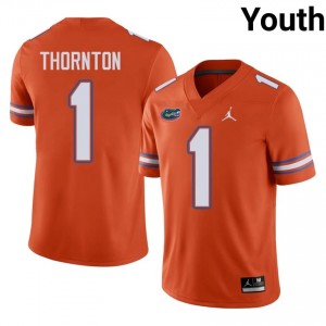 Bryce Thornton #1 Florida Gators Orange Football Player Jersey | Youth Official Team Gear 57358551