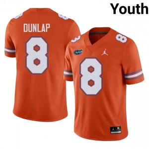 UF Gators #8 Carlos Dunlap Orange Football Jersey | Youth NCAA Authentic Edition 42230621