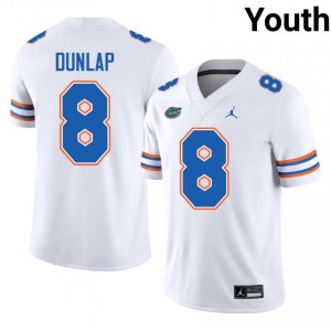 Carlos Dunlap #8 Florida Gators White Football High School Jersey | Youth Official Team Gear 86051753
