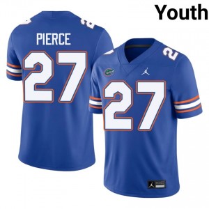 Dameon Pierce #27 Florida Gators Royal Football University Jersey | Youth Official Team Gear 57104405