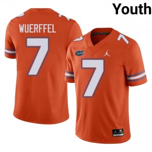 Danny Wuerffel #7 Florida Gators Orange Football Player Jersey | Youth Official Team Gear 32783664