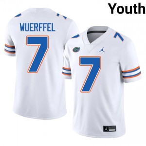 #7 Danny Wuerffel Florida White Youth Jersey | Premium High School Football Gear 83904426