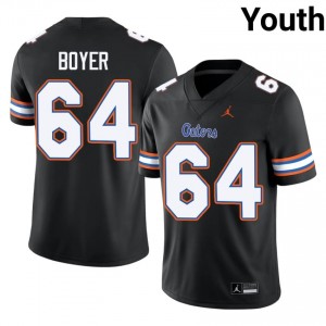 #64 Eagan Boyer Florida Black Youth Jersey | Premium NCAA Football Gear 15351325
