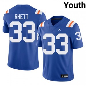#33 Errict Rhett Florida Royal Youth Alternate Jersey | Premium College Football Gear 11921139