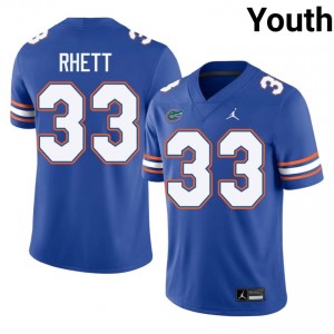 #33 Errict Rhett Florida Royal Youth Jersey | Premium University Football Gear 69495294