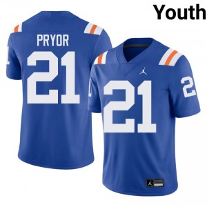 #21 Evan Pryor Florida Royal Youth Alternate Jersey | Premium College Football Gear 56371439