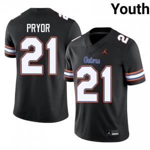 Evan Pryor Gators #21 Black Football Jersey | Youth Authentic NCAA Edition 50666122