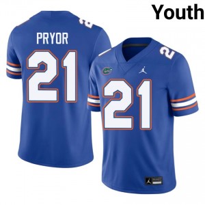 #21 Evan Pryor Florida Royal Youth Jersey | Premium University Football Gear 17157575