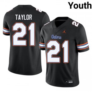 UF Gators #21 Fred Taylor Black Football Jersey | Youth NCAA Authentic Edition 24701271