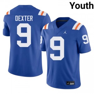 Gervon Dexter Gators #9 Royal Football Alternate Jersey | Youth Authentic College Edition 28454570