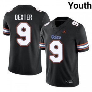 UF Gators #9 Gervon Dexter Black Football Jersey | Youth NCAA Authentic Edition 14851676