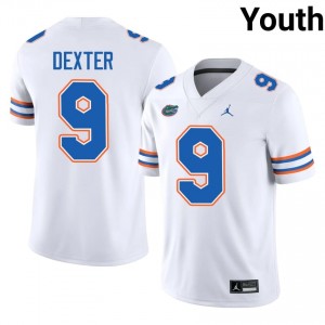 #9 Gervon Dexter Florida White Youth Jersey | Premium High School Football Gear 80691059