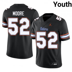 Harrison Moore #52 Florida Gators Black Football NCAA Jersey | Youth Official Team Gear 74553982