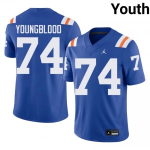 UF Gators #74 Jack Youngblood Royal Football Alternate Jersey | Youth NCAA Authentic Edition 82059166