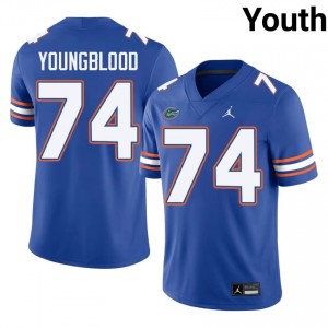 UF Gators #74 Jack Youngblood Royal Football Jersey | Youth NCAA Authentic Edition 88582425