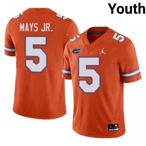 Micah Mays Jr. Gators #5 Orange Football Jersey | Youth Authentic Player Edition 30658067