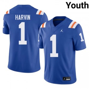 UF Gators #1 Percy Harvin Royal Football Alternate Jersey | Youth NCAA Authentic Edition 52970324