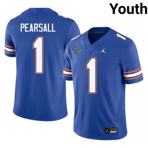 Ricky Pearsall #1 Florida Gators Royal Football University Jersey | Youth Official Team Gear 20967578