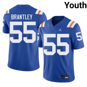 Scot Brantley #55 Florida Gators Royal Football College Alternate Jersey | Youth Official Team Gear 86148773