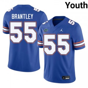 Scot Brantley #55 Florida Gators Royal Football University Jersey | Youth Official Team Gear 96800710
