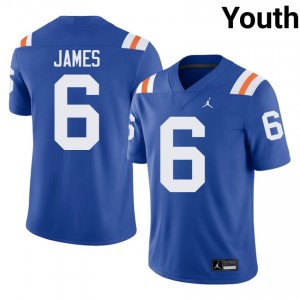 #6 Shemar James Florida Royal Youth Alternate Jersey | Premium College Football Gear 72965791