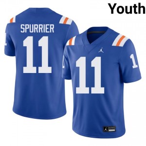 Steve Spurrier Gators #11 Royal Football Alternate Jersey | Youth Authentic College Edition 17554996