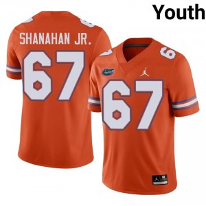 TJ Shanahan Jr. #67 Florida Gators Orange Football Player Jersey | Youth Official Team Gear 72577506