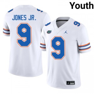 Tramell Jones Jr. #9 Florida Gators White Football High School Jersey | Youth Official Team Gear 75550285