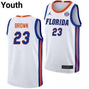 AJ Brown #23 Florida Gators White Basketball College Jersey | Youth Official Team Gear 38019526