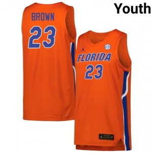 #23 AJ Brown Florida Orange Youth Jersey Premium NCAA Basketball Gear 82117543