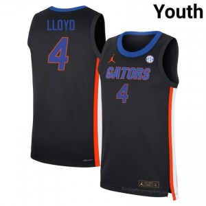 Alex Lloyd Gators #4 Black Basketball Jersey | Youth Authentic NCAA Edition 44780982