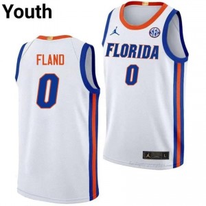 Boogie Fland #0 Florida Gators White Basketball NCAA Jersey | Youth Official Team Gear 18668754