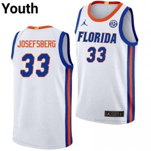 Cooper Josefsberg #33 Florida Gators White Basketball Player Jersey | Youth Official Team Gear 61324931