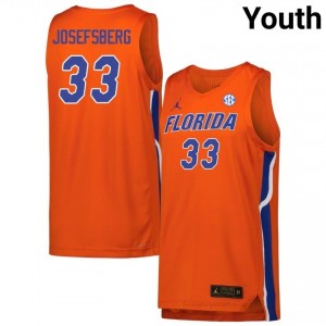 #33 Cooper Josefsberg Florida Orange Youth Jersey Premium NCAA Basketball Gear 55917242