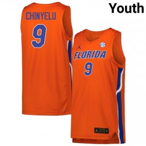 #9 Rueben Chinyelu Florida Orange Youth Jersey Premium NCAA Basketball Gear 35359271