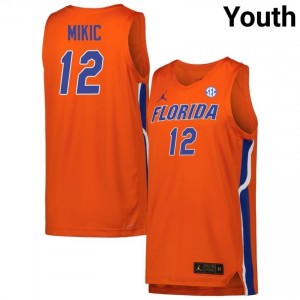#12 Viktor Mikic Florida Orange Youth Jersey Premium NCAA Basketball Gear 83920451