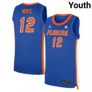 Viktor Mikic #12 Florida Gators Royal Basketball University Jersey | Youth Official Team Gear 72206918