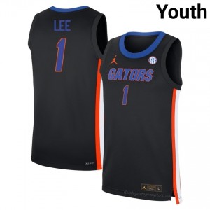 Xaivian Lee Gators #1 Black Basketball Jersey | Youth Authentic College Edition 82379244